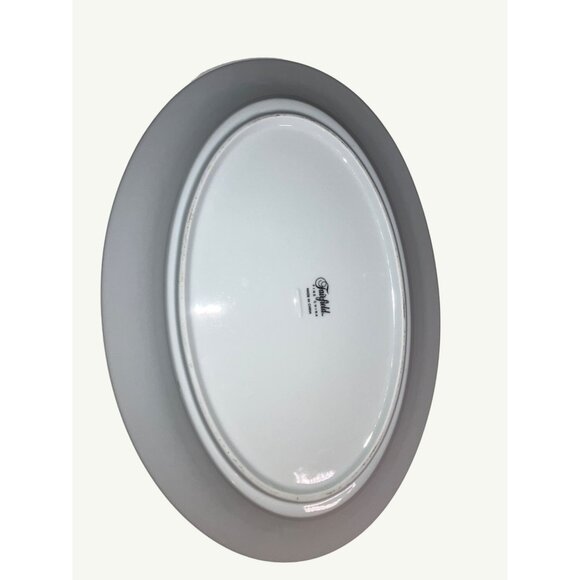 Fair Field Fine China Oval Platter Wit Festive Red & Green Holiday Design Vintag - Picture 12 of 13